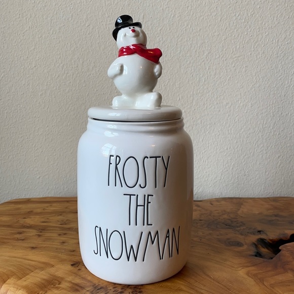 Rae Dunn Holiday Nwt Rae Dunn Frosty The Snowman Canister Poshmark